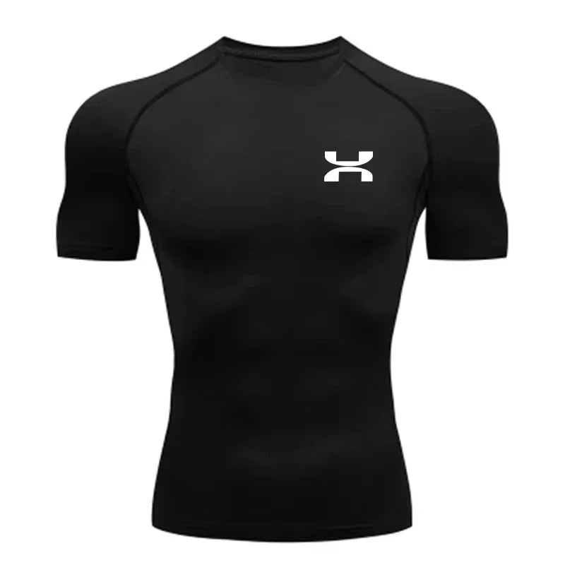 2025Anime Men's Compression Shirt Fitness Sport Running Tight Gym TShirts Athletic Quick Dry Tops Tee Summer Jersey