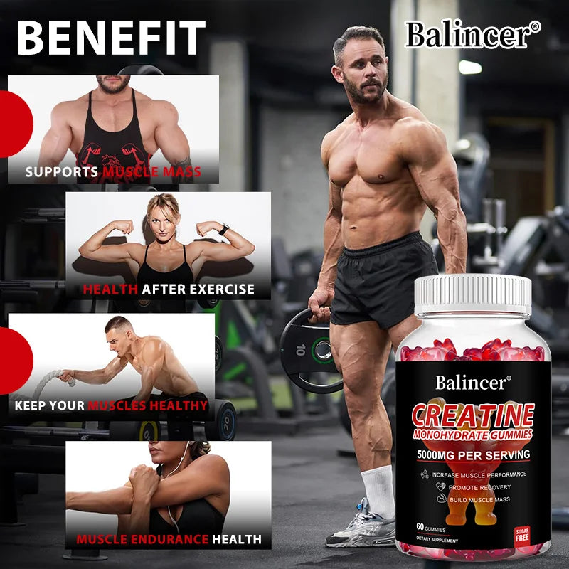 "Vitamin B12 creatine supplement gummies"