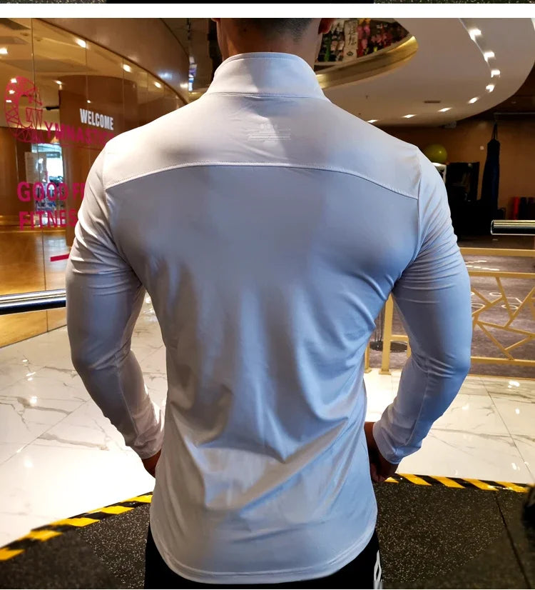 Long sleeve workout top men