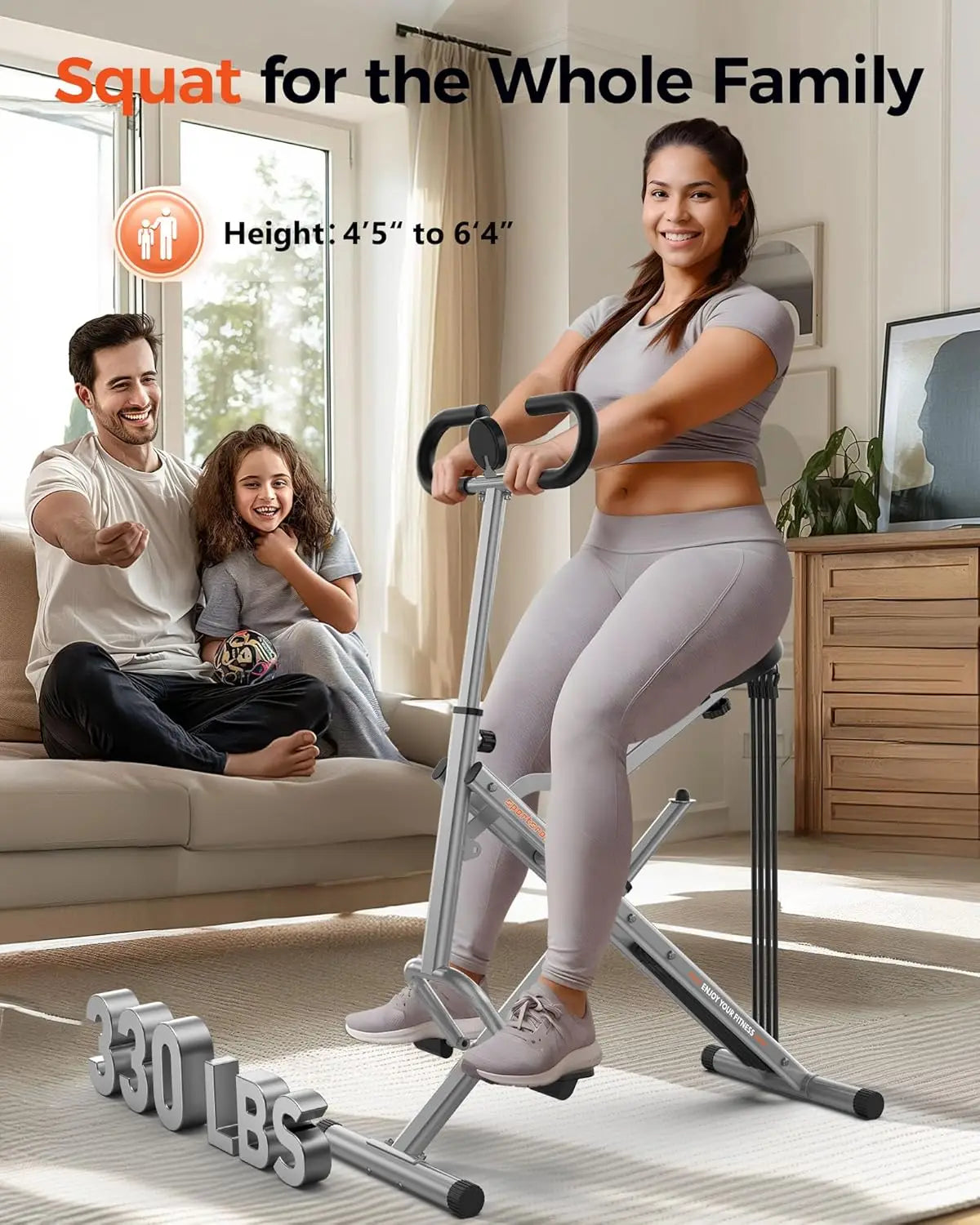 Foldable Squat Machine for Home
