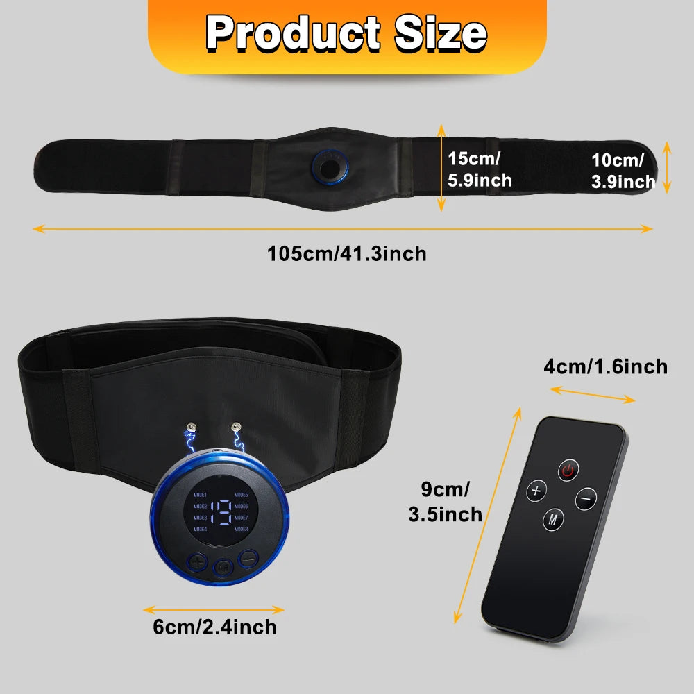 EMS Abs Trainer Belt Muscle Stimulator Anti Cellilute Abdomen Slimming Massager Myostimulator Body Sculpting Machine Fat Burner