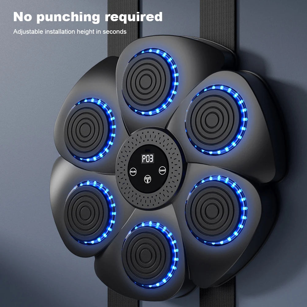 Smart Music Boxing Machine Home Wall Target Children's Strike Reaction Adjustable Indoor Electronic Target Sanda Training Device