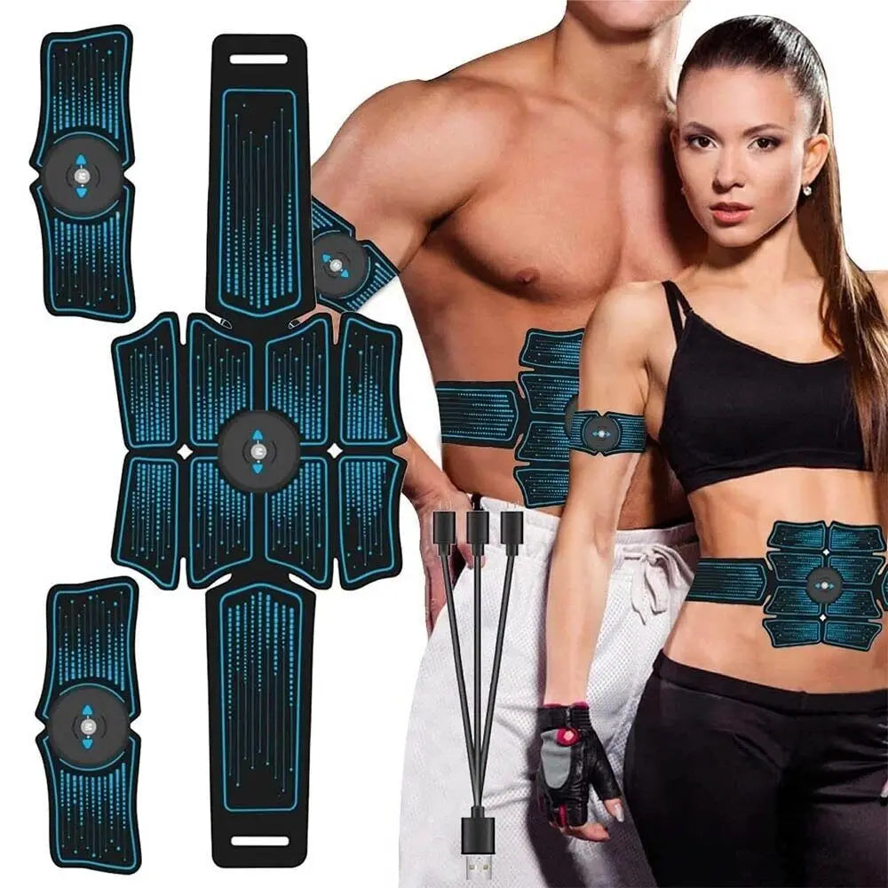 EMS Wireless Muscle Stimulator Trainer Smart Fitness Abdominal Training Electric Weight Loss Stickers Body Slimming Massager