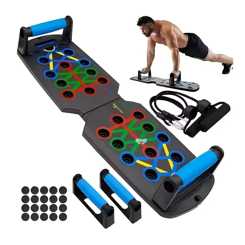 Smart Automatic Count Push-Up Board Foldable Multi-Function Stand with Body Sensor for Core Strength Muscle Training at Home
