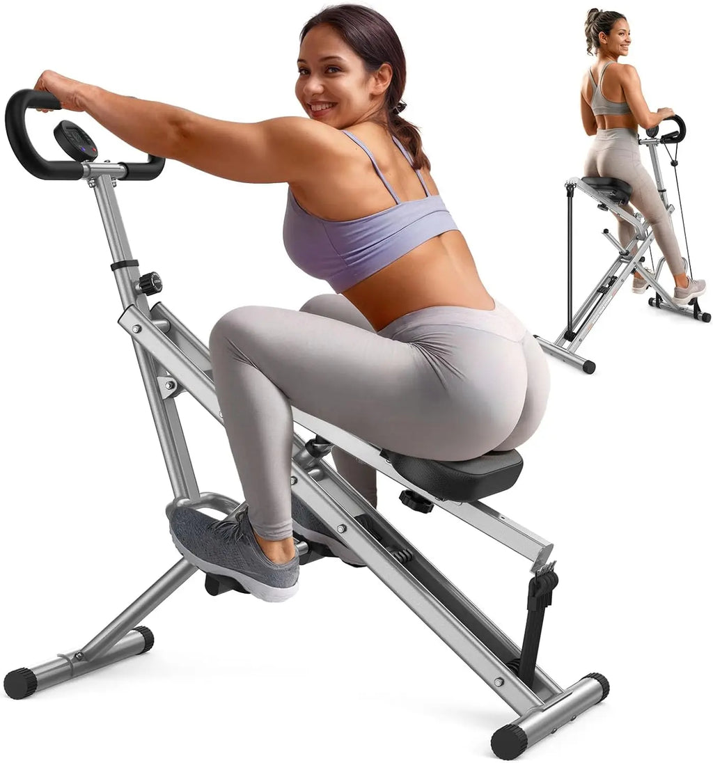 Foldable squat machine for home workouts