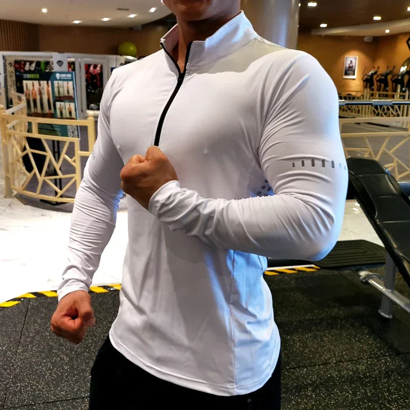 Men gym compression shirt