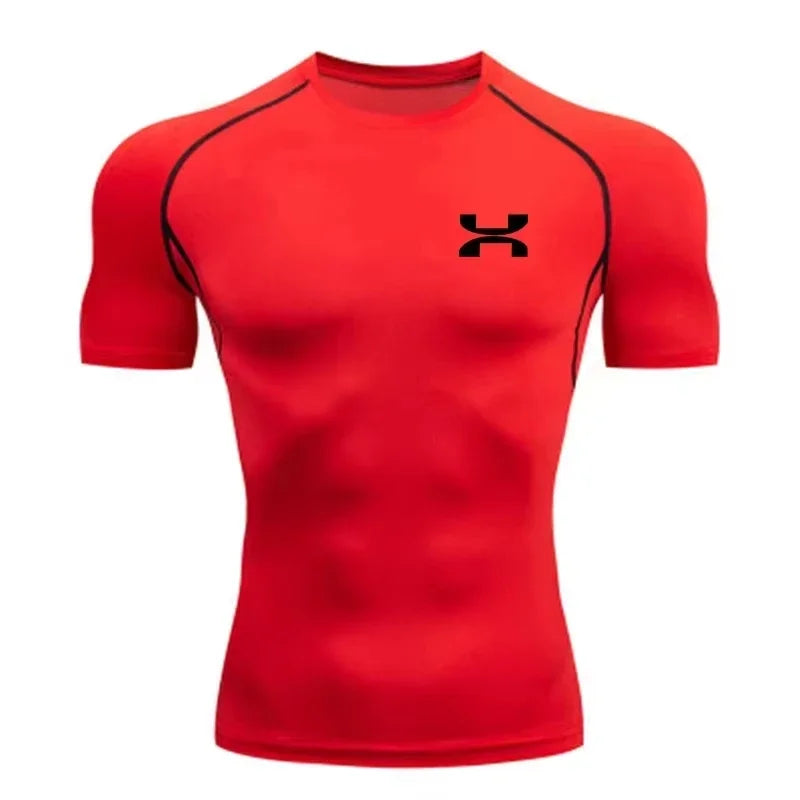 2025Anime Men's Compression Shirt Fitness Sport Running Tight Gym TShirts Athletic Quick Dry Tops Tee Summer Jersey