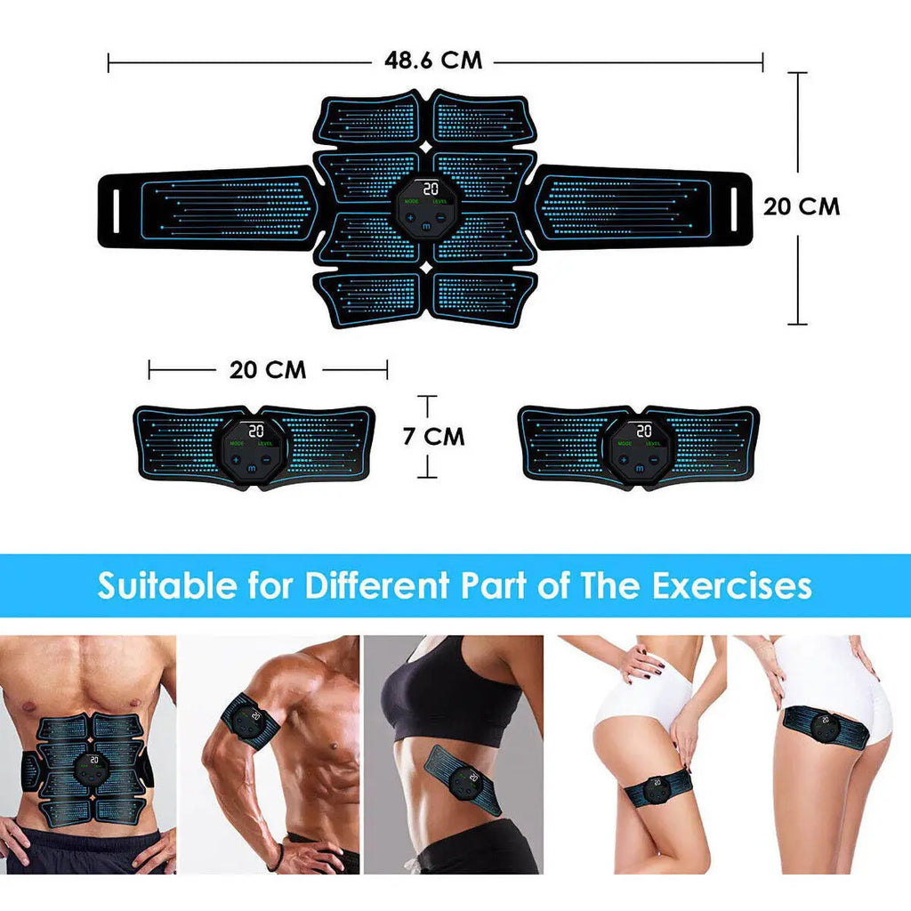 EMS Wireless Muscle Stimulator Trainer Smart Fitness Abdominal Training Electric Weight Loss Stickers Body Slimming Massager