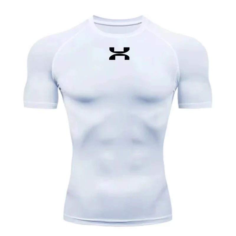 2025Anime Men's Compression Shirt Fitness Sport Running Tight Gym TShirts Athletic Quick Dry Tops Tee Summer Jersey