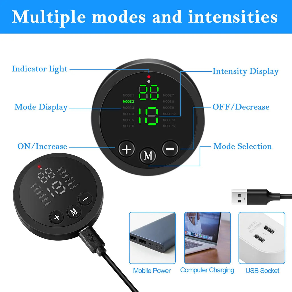 EMS Muscle Stimulator ABS Abdominal Muscle Trainer Adjustable Fiexible Abdominal Toning Belt Home Office Fitness Workout Equipme