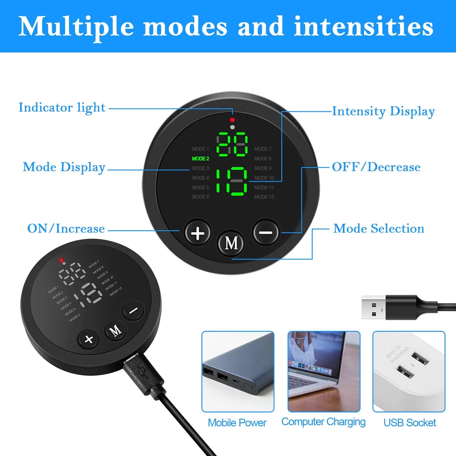 EMS Muscle Stimulator ABS Abdominal Muscle Trainer Adjustable Fiexible Abdominal Toning Belt Home Office Fitness Workout Equipme