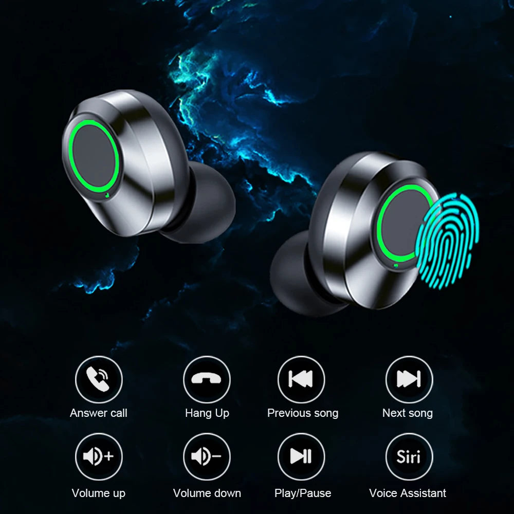 Wireless sport earbuds with charging case