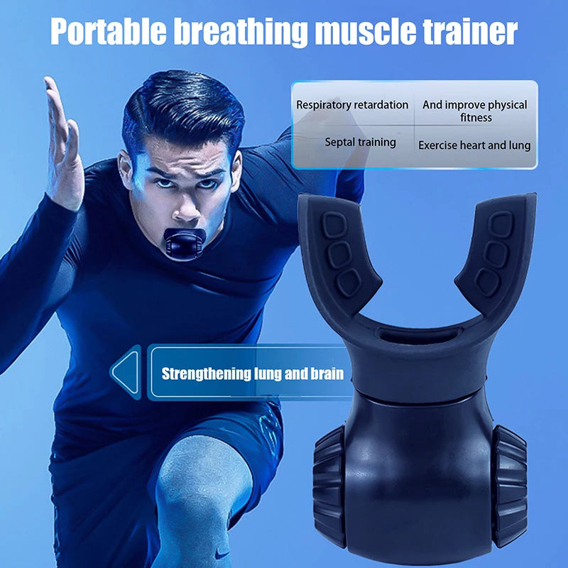 "Silicone lung breathing trainer adjustable resistance"