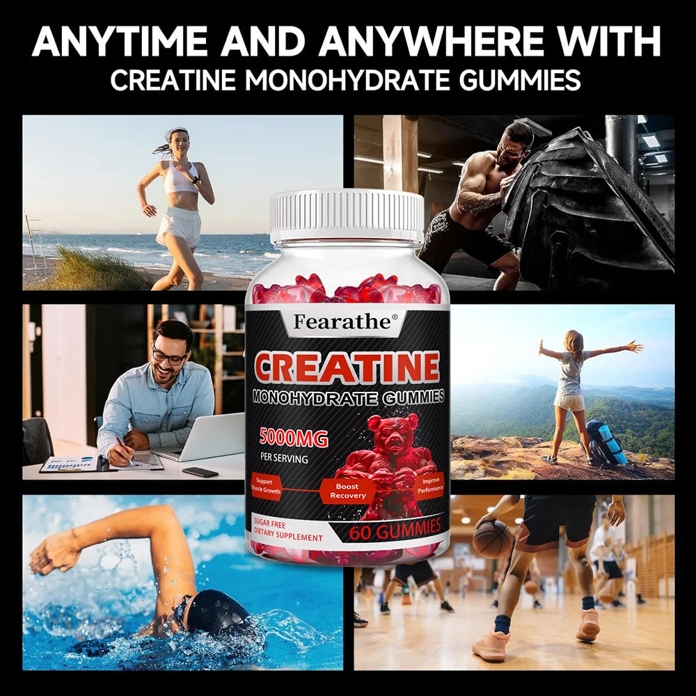 "Muscle strength support creatine gummies"