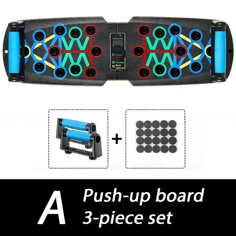 Smart Automatic Count Push-Up Board Foldable Multi-Function Stand with Body Sensor for Core Strength Muscle Training at Home
