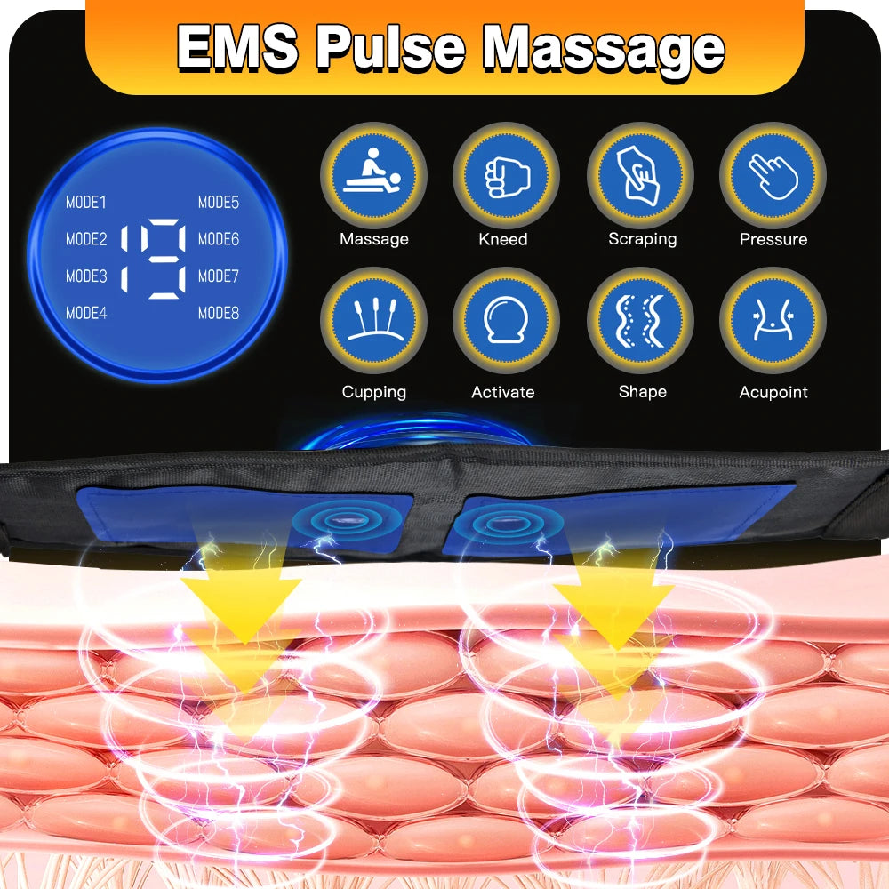 EMS Abs Trainer Belt Muscle Stimulator Anti Cellilute Abdomen Slimming Massager Myostimulator Body Sculpting Machine Fat Burner