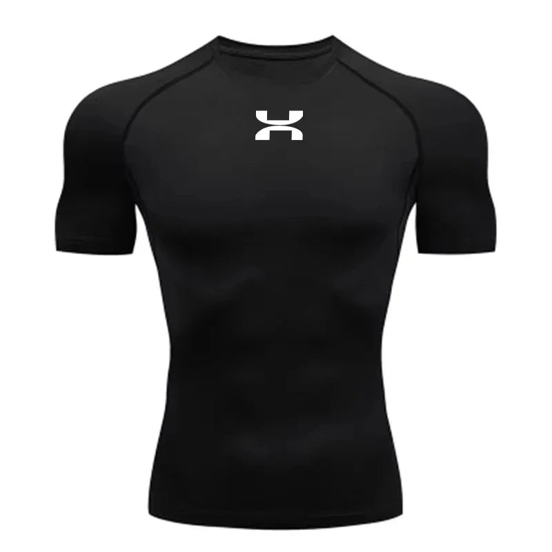 2025Anime Men's Compression Shirt Fitness Sport Running Tight Gym TShirts Athletic Quick Dry Tops Tee Summer Jersey