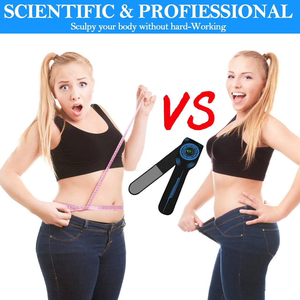 EMS Muscle Stimulator ABS Abdominal Muscle Trainer Adjustable Fiexible Abdominal Toning Belt Home Office Fitness Workout Equipme